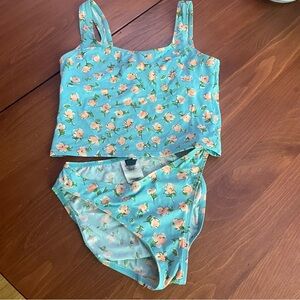 Retro Anne Cole Floral Tankini-Size 10